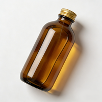 En stock – Bouteilles en verre Boston marron de 250 ml et 500 ml, vides, avec bouchon à vis, vente en gros pour sirops médicinaux et boissons énergisantes, forme personnalisable, logo sur mesure