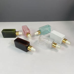 Botellas de Plástico PETG Cuadradas Hengjian con Pulverizador, en Varios Tamaños, en Rosa, Marrón y Blanco, para Crema Hidratante y Espuma para el Cabello - Product Image 3