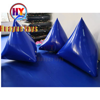 Vente en gros de bunker à air gonflable à haut mur Bunkers à fenêtre pour speedball Bunkers de paintball gonflables pour le tir sportif intérieur extérieur