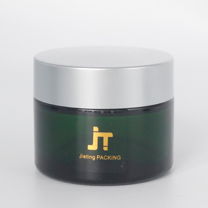 Pot en verre givré coloré de 120 ml (4 oz) pour crème visage et yeux, avec couvercle, idéal pour gommage corporel - Product Image 1