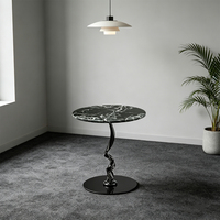 Table d'appoint d'angle portable en acier, style minimaliste moderne, pour salon, chambre à coucher, meubles de maison