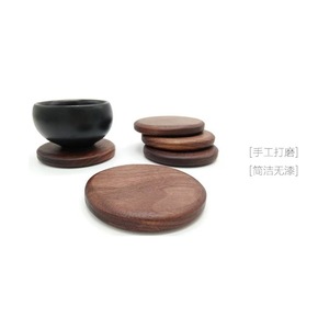 Posavasos cuadrados de madera de haya, alfombrillas aislantes del calor para decoración de mesa - Product Image 4
