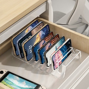 Organizzatore per Telefoni e Tablet in Confezione da 2, Materiale PET Trasparente, Opzioni a 8 o <span class=keywords><strong>6</strong></span> Scomparti, Organizzazione Efficiente del Desktop - Product Image 3