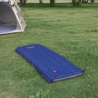 Nouveau matelas gonflable en PVC à pédale, portable, pour pause déjeuner, lit d'appoint pliable, coussin d'air pour camping extérieur, tapis épaissi résistant à l'usure