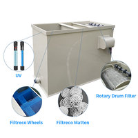 Systèmes de traitement de l'eau pour pisciculture, aquaculture, équipement de filtration biologique MBBR pour filtre à tambour pour koï, étang RAS