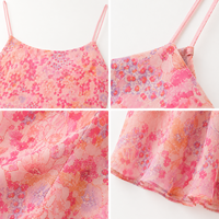 Robe longue moulante en maille à sequins imprimé floral rose pour femme, style camisole, personnalisable OEM/ODM, marque privée, vente en gros pour soirées