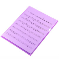 Hot New L-Shaped Single Page A4 Taille Document Dossier En Plastique Transparent Couleur PP Matériel Pochette De Stockage De Fichiers