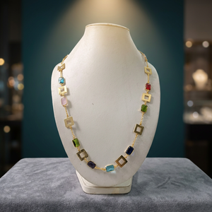Conjuntos de Joyería de Latón Elegantes para Mujer, para Bodas, Fiestas, Compromisos, con Cristales Coloridos, Hechos a Mano, Personalizables al por Mayor - Product Image 2