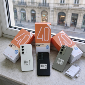 Téléphone intelligent 5G pour jeux vidéo, design tendance, corps ultra-fin, grand écran de 7,3 pouces et batterie longue durée, Spark40 Pro, très vendu - Product Image 1