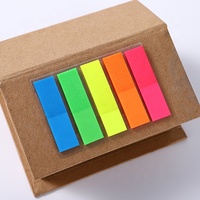 Promosi Kustom Bentuk Rumah Kertas Kraft Dicetak dengan Logo Eco Sticky Note Kotak Memo Pad untuk Sekolah