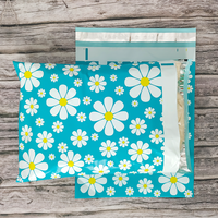 Enveloppes d'expédition auto-scellantes en poly imprimées Daisy pour emballage de boutique