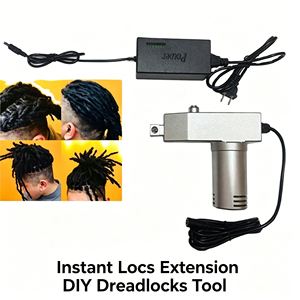 Machine à crocheter les dreadlocks automatique en acier inoxydable améliorée pour la fabrication rapide <span class=keywords><strong>de</strong></span> locs, idéale pour les salons, la maison et les extensions capillaires DIY - Product Image 1