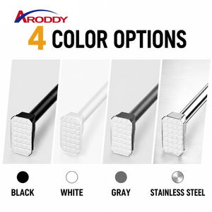 ARODDY Tringle à rideaux robuste en acier au carbone de 32 mm, anti-affaissement, brevetée, sans perçage, 47,<span class=keywords><strong>2</strong></span>-193,0 pouces, vente en gros B2B, usine OEM ODM - Product Image 3