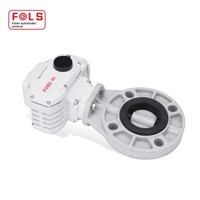 Vanne papillon électrique en CPVC conforme à la norme nationale Fulais DN50-DN300, vanne de protection environnementale pour conduite d'eau à température ambiante