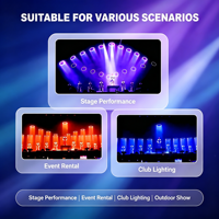 Système cinétique DMX de lumières LED à disque miroir, lourd, avec treuil DMX, pour discothèque, DJ, fête, lampe LED RGB