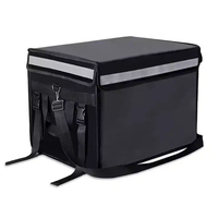 Sac isotherme portable, pliable, recyclable, en tissu Oxford, imperméable, personnalisé pour usage extérieur, grand format, pour livraison de repas