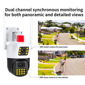 <span class=keywords><strong>Camera</strong></span> an ninh wifi ống kính kép 4MP có phát hiện cháy tầm nhìn ban đêm âm thanh hai chiều giám sát an ninh ngọn lửa nhà báo động - Product Image 2
