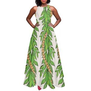 เดรสยาวแขนกุดเซ็กซี่เป็นมิตรต่อผิวยอดนิยมพิมพ์ลายแบบดั้งเดิมสำหรับฤดูร้อนกระโปรงทรงเอ - Product Image 4