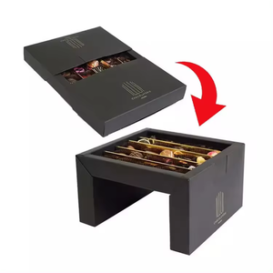 Contenedor personalizado de bandeja Kraft con compartimento para taza de salsa para Sushi <span class=keywords><strong>Delicatessen</strong></span> Catering Churros postre pastoreo tapa almacenada - Product Image 4