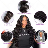 Extensions de cheveux humains Remy 12A en gros, 100% cheveux brésiliens, mèches avec texture bouclée, double épaisseur et double trame machine