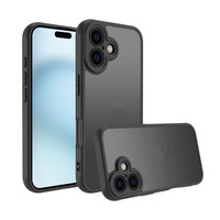 Coque de téléphone portable Matte Feeling pour iPhone 16 Pro Max Luxury Black Matte Original Phone Back Covers For iPhone 16 Plus