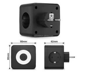 Prise murale électrique <span class=keywords><strong>Powercube</strong></span> Europe SCHUKO, prise murale encastrée avec <span class=keywords><strong>USB</strong></span> et veilleuse - Product Image 2