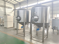 Équipement de brassage de bière personnalisé 1000L 2000L 3000L, cuve de fermentation conique à double enveloppe avec système de nettoyage CIP