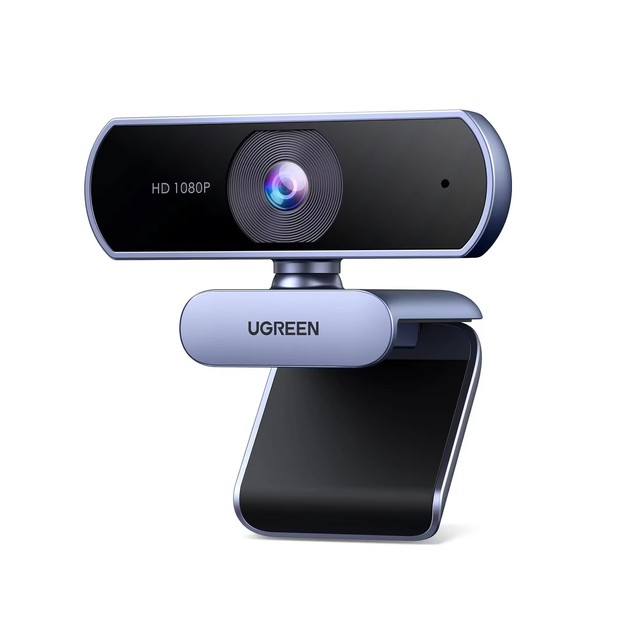 CM678 UGREEN 360 Rotation Webcam Microphone Full 1080P HD USB Web Camera FOV Noise Canceling Video Webcam for Streaming