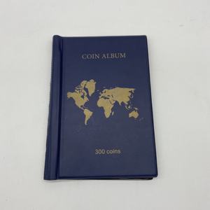 <span class=keywords><strong>Livre</strong></span> de Collection de pièces 300 poches présentoir de pièces mallette de rangement pour fournitures de Collection de pièces, monnaie, Pennies, quarts - Product Image 1