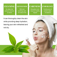 OEM/ODM EELHOE Nettoyant pour le visage au thé vert biologique Parfum floral Mousse de contrôle de l'huile rafraîchissante Avantages anti-âge pour toutes les peaux