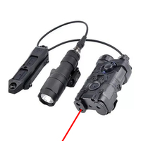 Pointeur laser rouge/vert/bleu en nylon NAGL avec laser IR et lumière blanche, lampe torche LED M300A, interrupteur à pression (SF+2.5) Combo