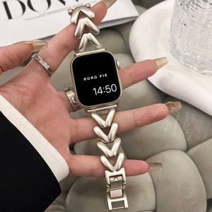 Correa Metálica Geométrica Hueca de Lujo Upro para Apple Watch Series 10 Ultra 2 49mm 46mm, Brazalete de Joyería, Repuesto para iWatch - Product Image 4