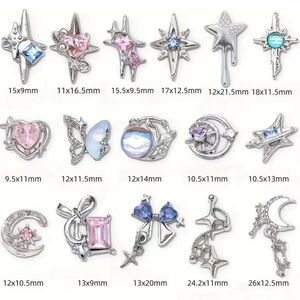 TSZS - Dijes <span class=keywords><strong>de</strong></span> <span class=keywords><strong>Uñas</strong></span> 3D <span class=keywords><strong>de</strong></span> Aleación con Cristales, Luna, Estrella y Corazón, Decoraciones <span class=keywords><strong>de</strong></span> <span class=keywords><strong>Uñas</strong></span> con Circonita Rosa y Azul, Suministros <span class=keywords><strong>de</strong></span> Manicura - Product Image 5