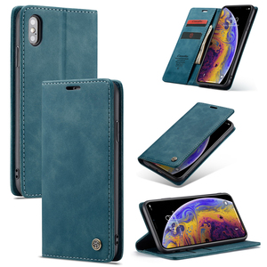 สำหรับ <span class=keywords><strong>iPhone</strong></span> <span class=keywords><strong>x</strong></span> XS MAX XR iphonex SE2ฝาหลัง SE3 coque ETUI <span class=keywords><strong>caseme</strong></span> 013เคสหนังสีด้านย้อนยุคแบบพับสำหรับธุรกิจ - Product Image 1