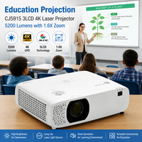 Projecteur laser 4K 3LCD CJ5915 pour l'éducation, 5200 lumens avec contrôle Pjlink