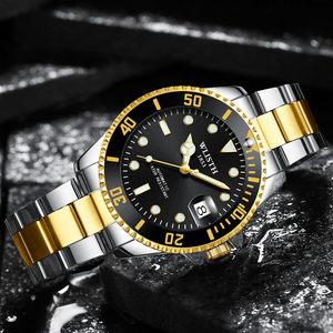 Reloj WLISTH Auténtico de Acero Inoxidable para Hombre, Estilo Ejecutivo, Resistente al Agua, Luminoso, Mecánico Automático - Product Image 5