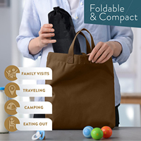 Siège rehausseur de voyage lavable avec sac de transport Chaise haute de voyage pour tout-petits avec sangles réglables pour toute chaise Alimentation des tout-petits