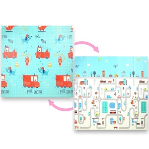 Alfombra Infantil Acolchada de XPE Reversible y Plegable de 200x180cm, Colchoneta para Bebés para Jugar en <span class=keywords><strong>el</strong></span> Suelo - Product Image 3