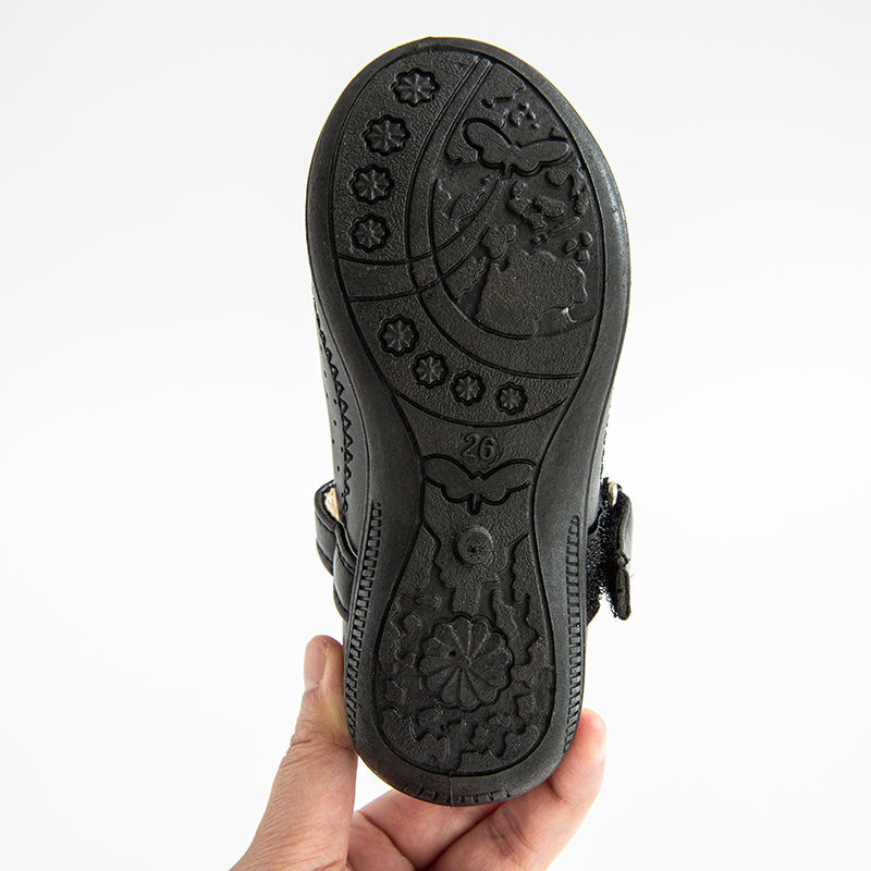 A2Z Filles Ados Noir Vernis Mary Jane École Chaussures