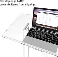 Soporte de podio acrílico moderno Iangel, atriles transparentes, púlpitos para aulas, bodas, iglesias con estante de almacenamiento con Base de Metal