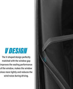 רכב אוטומטי חלון גומי טיוטה רצועת חותם V בצורת V אוניברסלי עם דבק עצמי - Product Image 3
