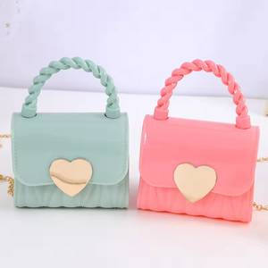 Wholesale Candy Colors Girl Jelly Purse Cute PVC Mini Crossbody Bag Kid Handbags with <b>Shoulder</b> <b>Strap</b> - Product Image 4
