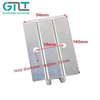 Sabot de guidage coulissant Kone DX4D pour cabine et contrepoids SLG6, dimensions 140*9.5/ 10.5/ 16.5 /17, pièces de rechange pour ascenseur