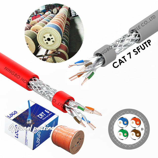 Underground 23awg 28awg 32awg Cat6a Cat6 Cat7 Cat5e Utp Ftp Sftp Sutp Cable Roll 1000 FT Network Cable