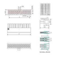 Conector Macho Micro-Fit 3.0 de 3.0 mm de Paso, Carcasa de Conector Micro-Fit 3.0, Conector Macho de 2*1/2/3/4/5/6/7/8/10/11/12 Pines, 43025 MX3.0