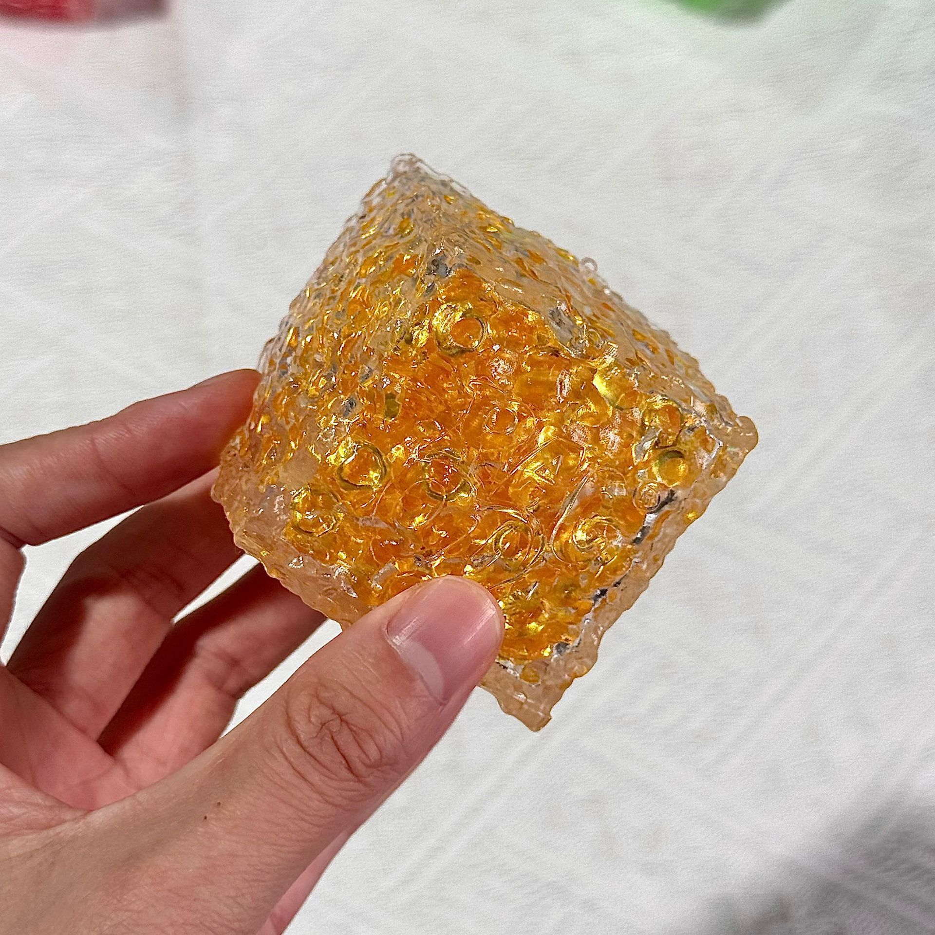 20558-Cuadradito de maltosa naranja blando