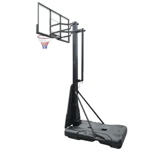 Soporte de aro de baloncesto portátil de acero sólido de alta calidad para entrenamiento de baloncesto