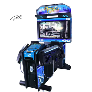 מכונת משחק ארקייד של קאימי פקטורי, סימולטור טיסה עם אקדח, 42 אינץ', ירי כפול, מופעל במטבעות, משחק Ghost Squad Plus - Product Image 3