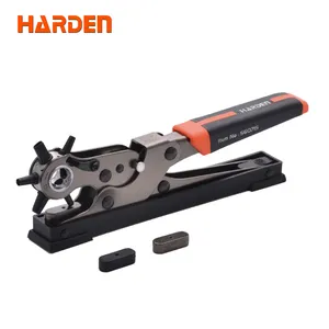 HARDEN Tang Putar Pro 250Mm, Tang Pelubang Kulit Logam Multifungsi untuk Lubang Punching Berputar Rota