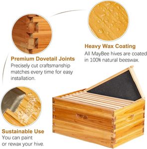 10-<b>Frame</b> Beehive Box Flow Bee Hive Automatic Flow <b>Frame</b> Bee Hive Flow Bee Hive Automatic Honey Box - Product Image 2